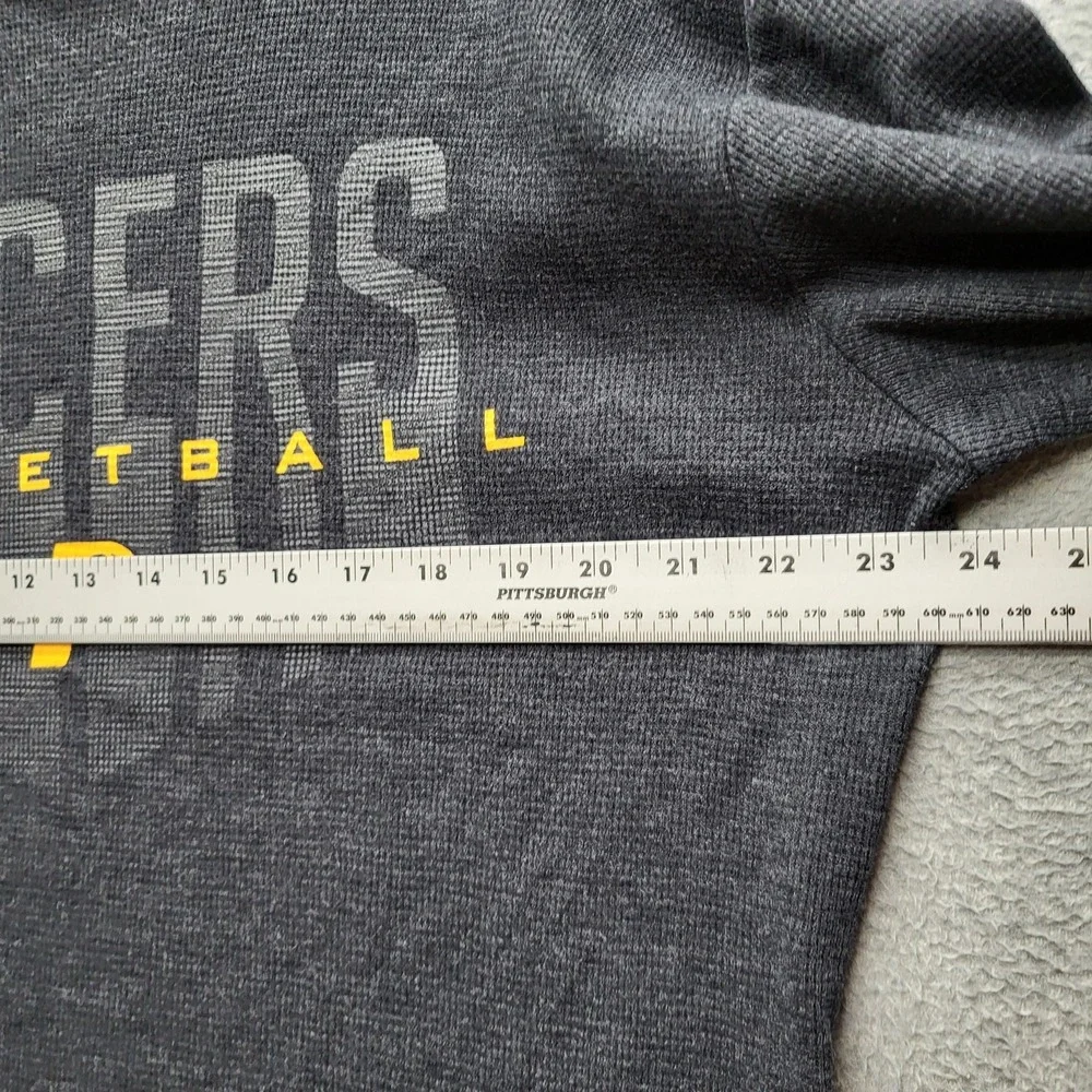 Indiana Pacers Men Shirt XL Gray Thermal NBA Basketball‎ UNK NET-DRI